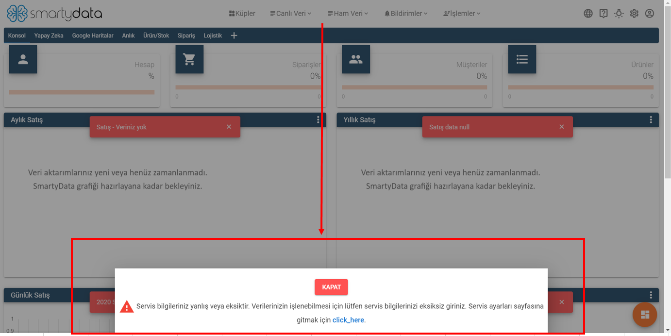 Smartydata Kurulum